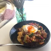 Snapdishの料理写真:挽肉と野菜のパスタ|namiさん