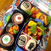 サッカー⚽️試合弁当👻🎃