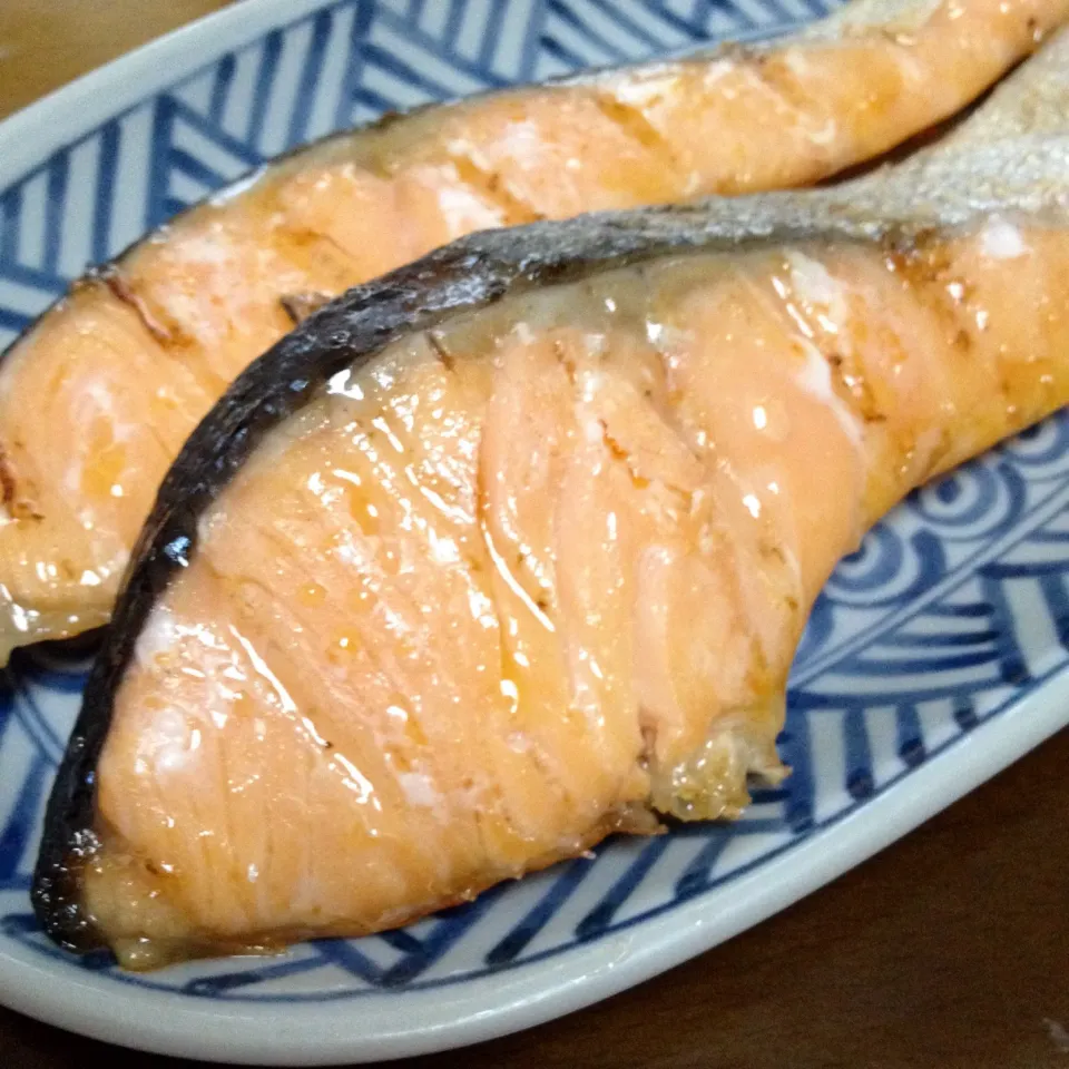 鮭の塩焼き💕鮭の消費量が多いワタシ🤗|まいりさん