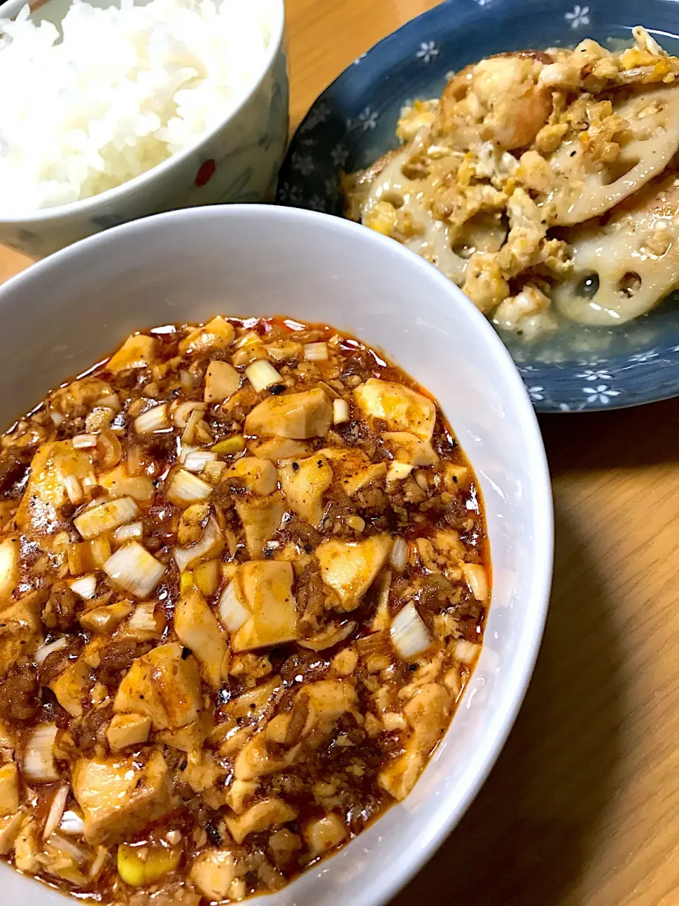 麻婆豆腐&海老とレンコンの和風あんかけ|sinさん