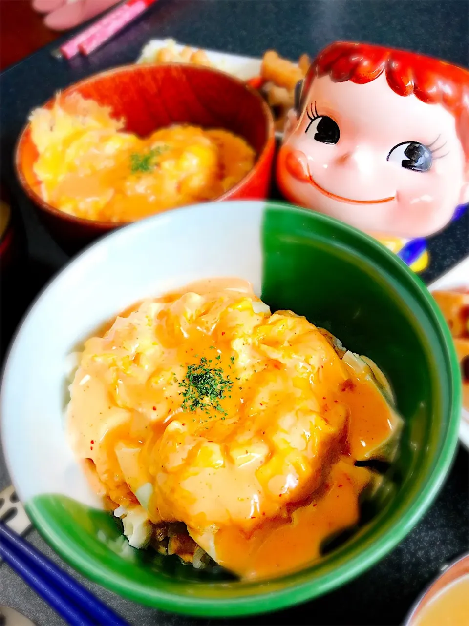 スイチリマヨ♡トロふわお豆腐たまご丼。|ぽき。さん