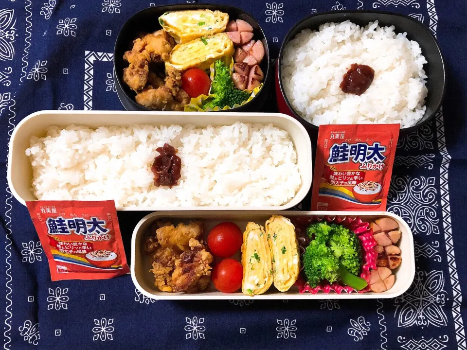 Snapdishの料理写真:2018/10/16(火) 夫弁当&娘弁当🎵|kiyominさん