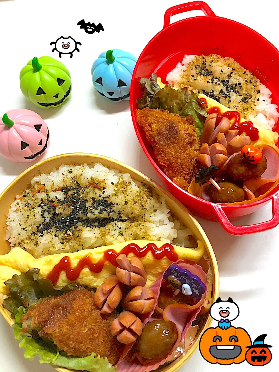 今日のお弁当🎃|三姉妹のママさん