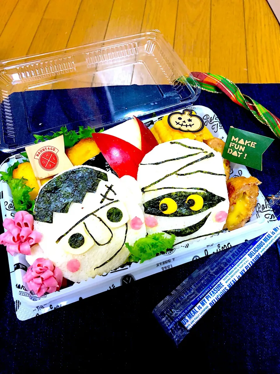 ハロウィン🎃フランケンシュタイン🧟‍♂️ミイラのサンドイッチ🥪|CHIIAKIさん