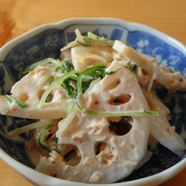 Marikoさんのれんこんのマスタードソースサラダ #レシピブログ #RecipeBlog|レシピブログさん