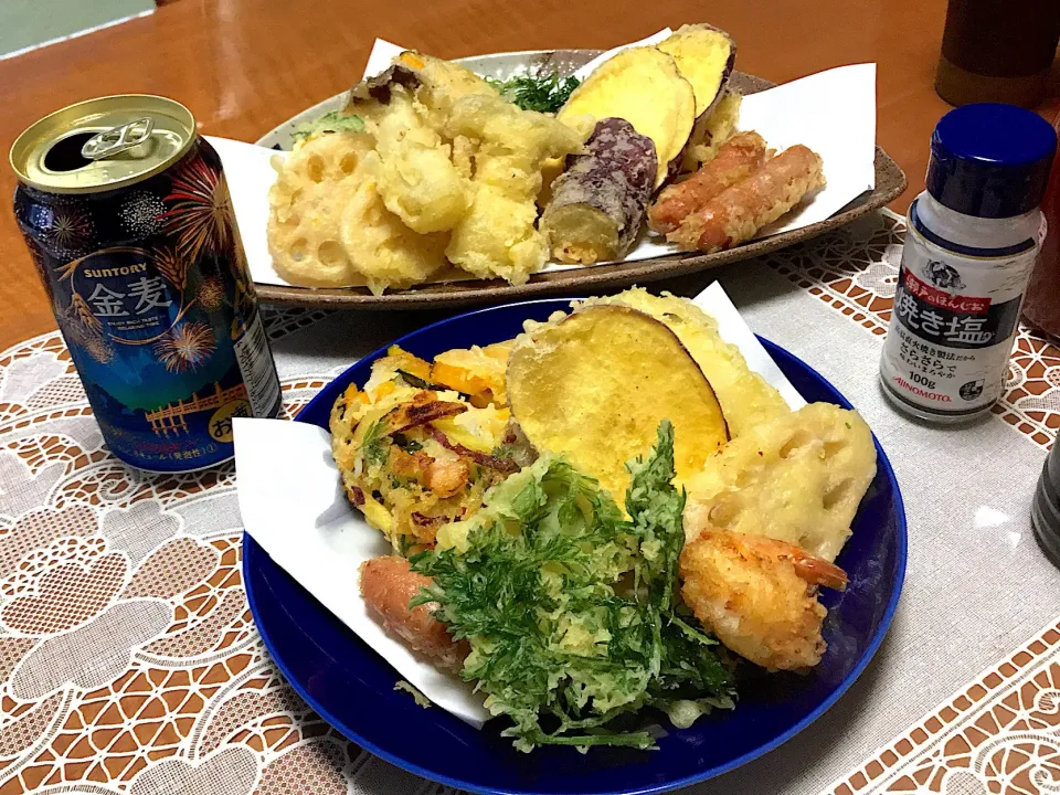 季節の天ぷら🍀
松茸じゃなく、エリンギで🤣

#夕飯#天ぷら #天ぷら盛り合わせ #ニンジンの葉|makoさん