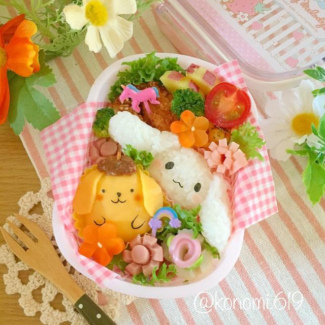 シナモロールとポムポムプリンの遠足弁当/@konomi.619 | Snapdish[スナップディッシュ] (ID:jvCTTa)