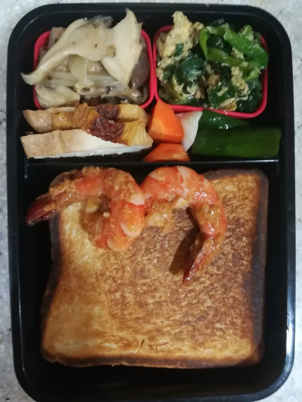 Snapdishの料理写真:ホットサンド弁当 #お弁当|アクちゃんさん