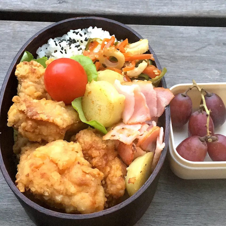 Snapdishの料理写真:#曲げわっぱ弁当  #男子高校生弁当|さい。さん