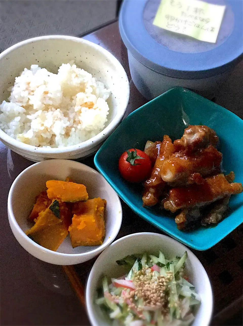 長女の置き弁当〜
今日はお茶漬けを薦めてみよ|yukoさん