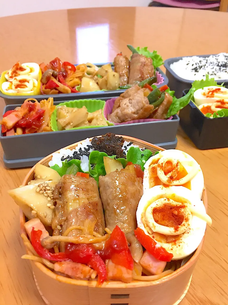 家族お弁当🍱⁽⁽ ◟(∗ ˊદ` ∗)◞ ⁾⁾💛|ふみぃさん