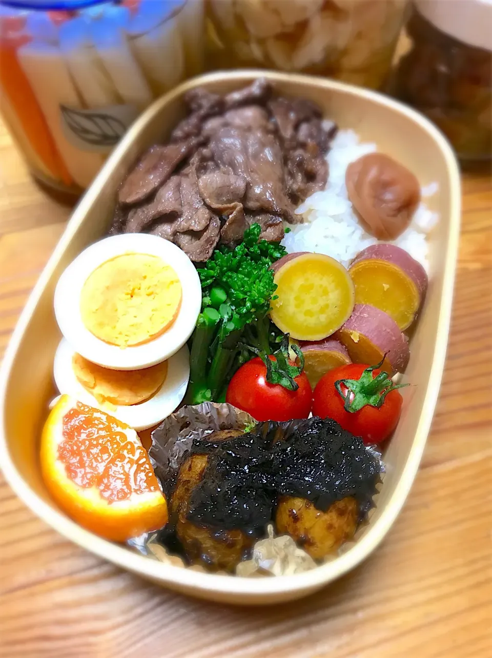 今日の娘のお弁当🍱
#新米
 #南魚沼産コシヒカリ 
#秋の味覚|misakoさん