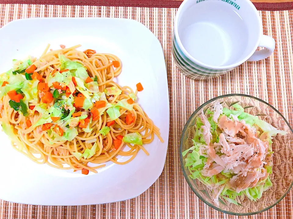 Snapdishの料理写真:朝昼兼用ご飯🍃|はらぺこちゃんさん