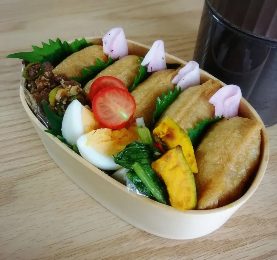 Snapdishの料理写真:10/17旦那さんのお弁当🐥🐥|みかさん