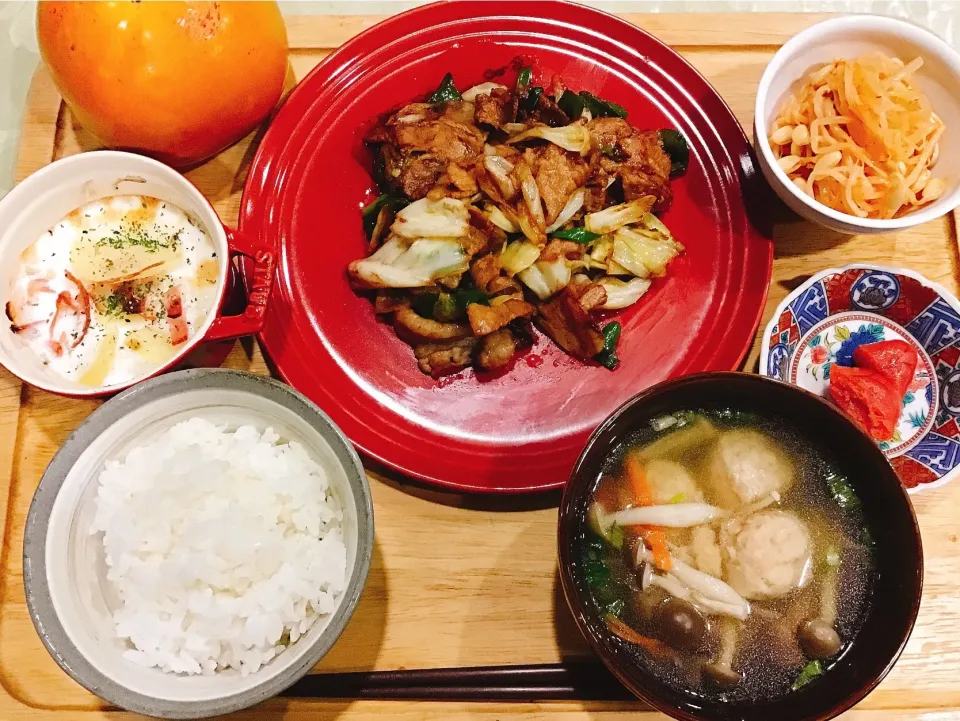 Snapdishの料理写真:昨日の晩御飯😋回鍋肉|yumisukeさん