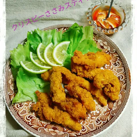 「ヤマサ 絹しょうゆ（200ml / 450ml）」を使ってみたSnapdishの料理・レシピ写真:ともちゃんのクリスピーささみスティック♪😋