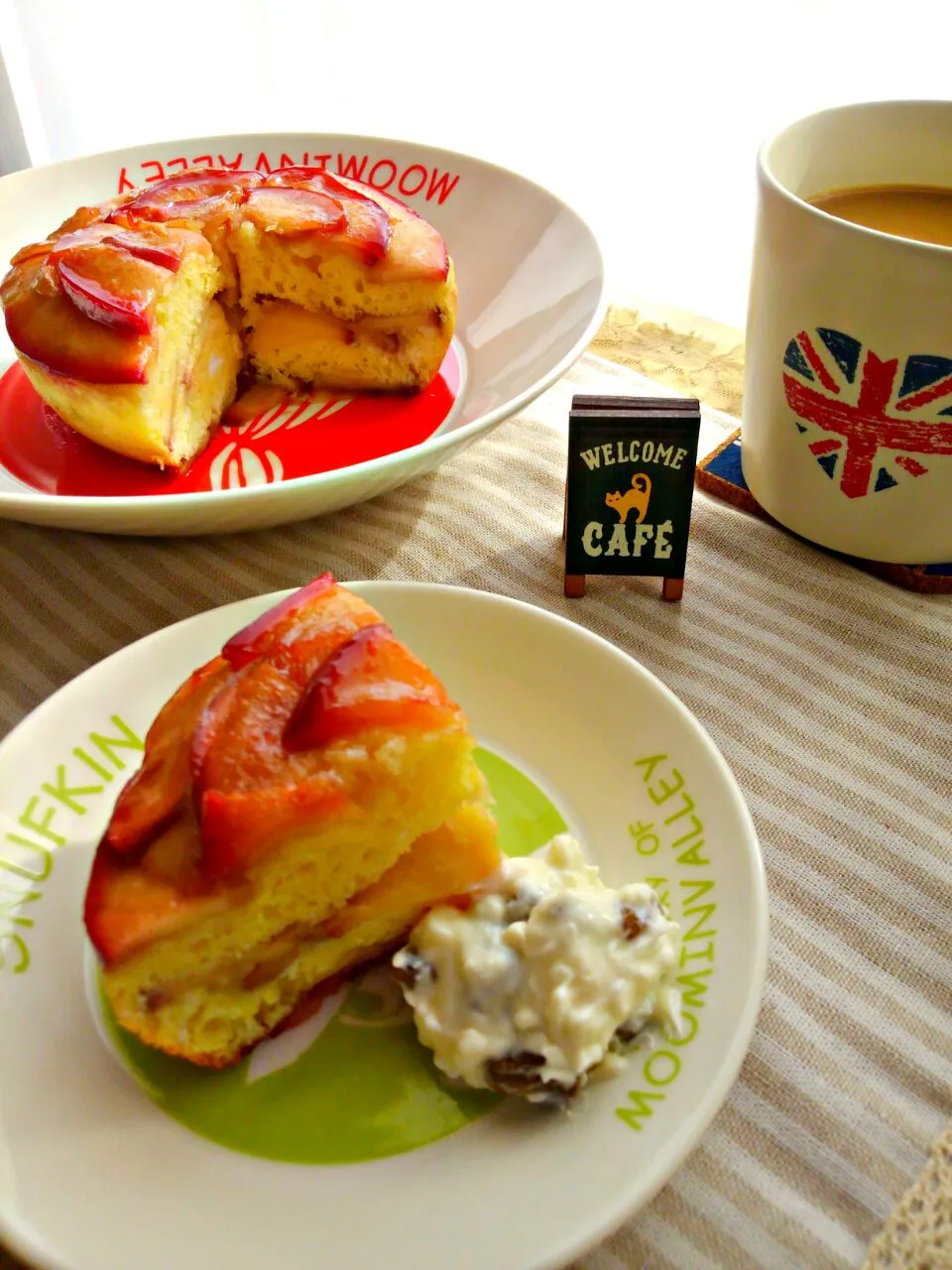 シュトーレンママさんの炊飯器で作る バナナケーキを　　　　　　　　　🍎リンゴケーキに|みるくここあさん