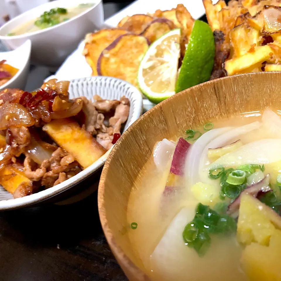 秋の味覚！！芋。芋。いも〜な夕食w|けんママさん