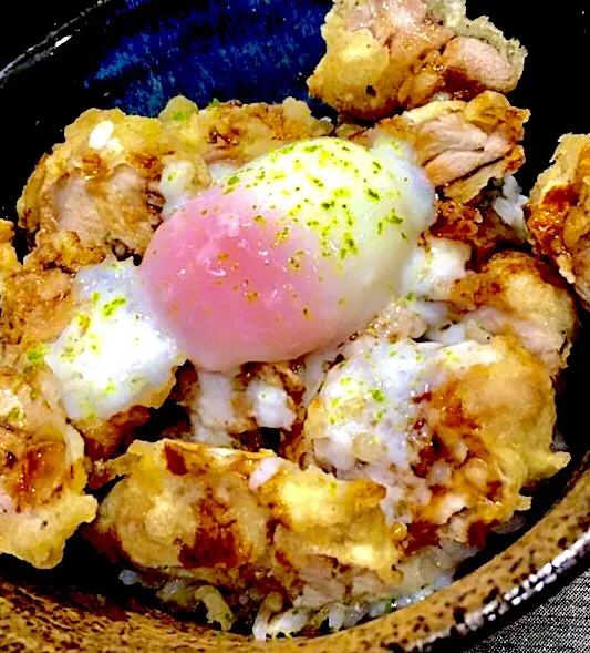 鶏天丼 温玉トッピング|zeroweb_bossさん