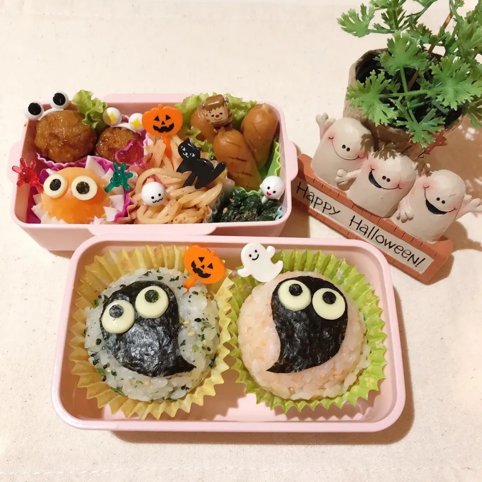 Snapdishの料理写真:10/18❤︎娘のお弁当❤︎🎃👻
#今日のお弁当 #弁当 #お昼ごはん #娘弁当 #ランチ|Makinsさん