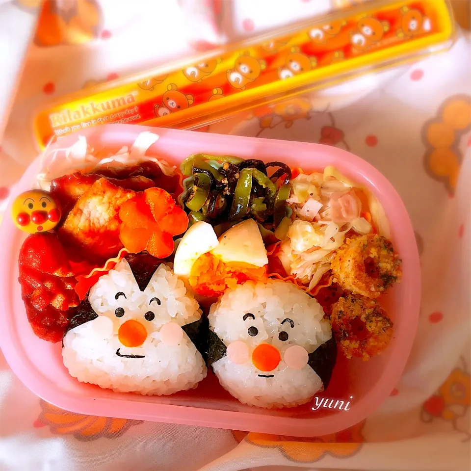 #おむすびマン#こむすびマン
#おにぎり #おにぎり弁当  #キャラ弁 
 #デコ弁|🌸yuni🌸さん