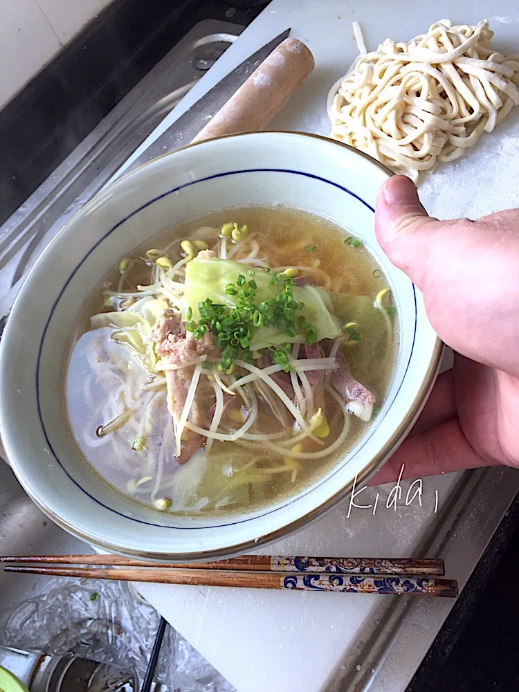 自家製麺de うす塩野菜ラーメン2018.10|FU-TEN 古原貴大さん