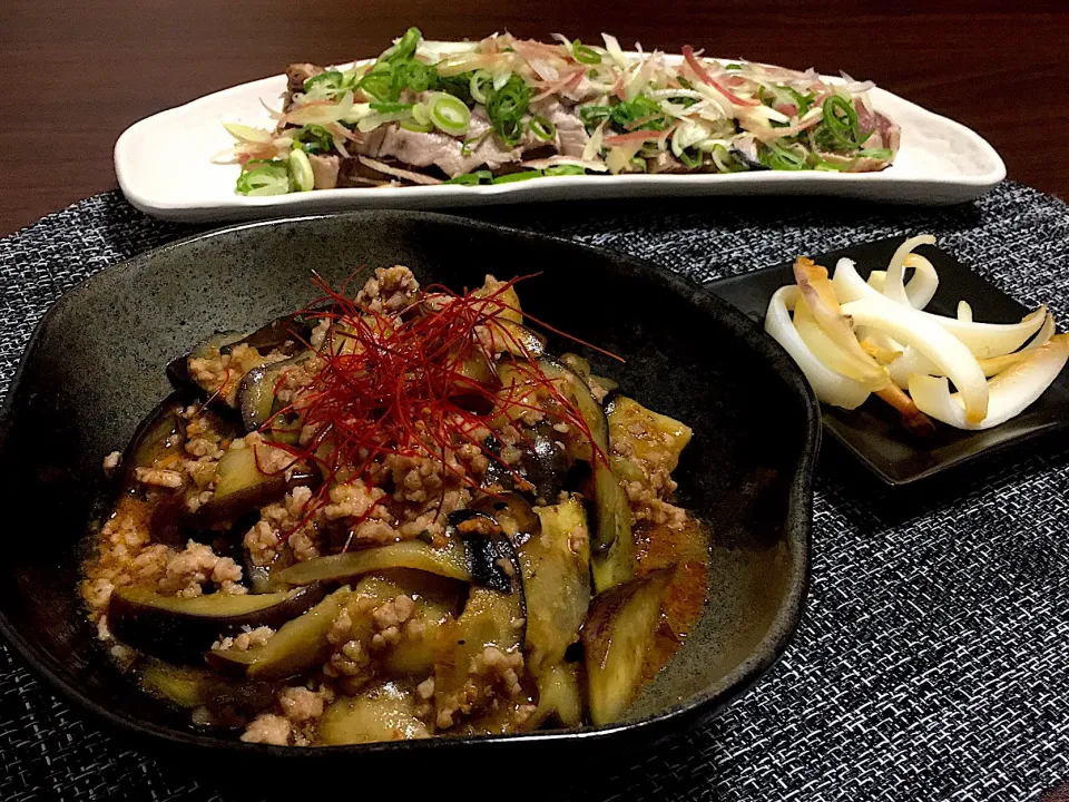 麻婆茄子
イカの一夜干し
鰹のタタキ|みっきーさん