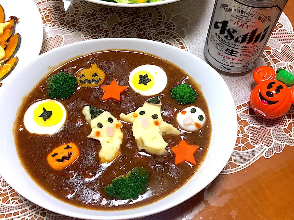 Snapdishの料理写真:ハロウィンビーフシチューのアップ🎃
 #ビーフシチュー  #ハロウィン  #ハロウィン料理|makoさん