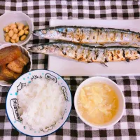 Snapdishの料理写真:秋刀魚定食|Nana。さん