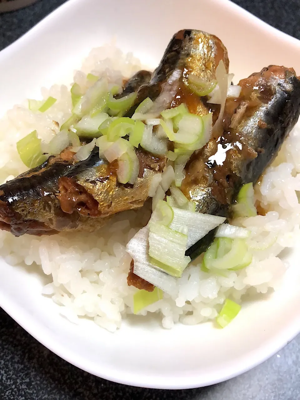 いわしの味噌煮缶丼|むぎさん