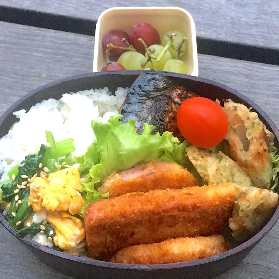 #男子高校生弁当  #曲げわっぱ弁当|さい。さん