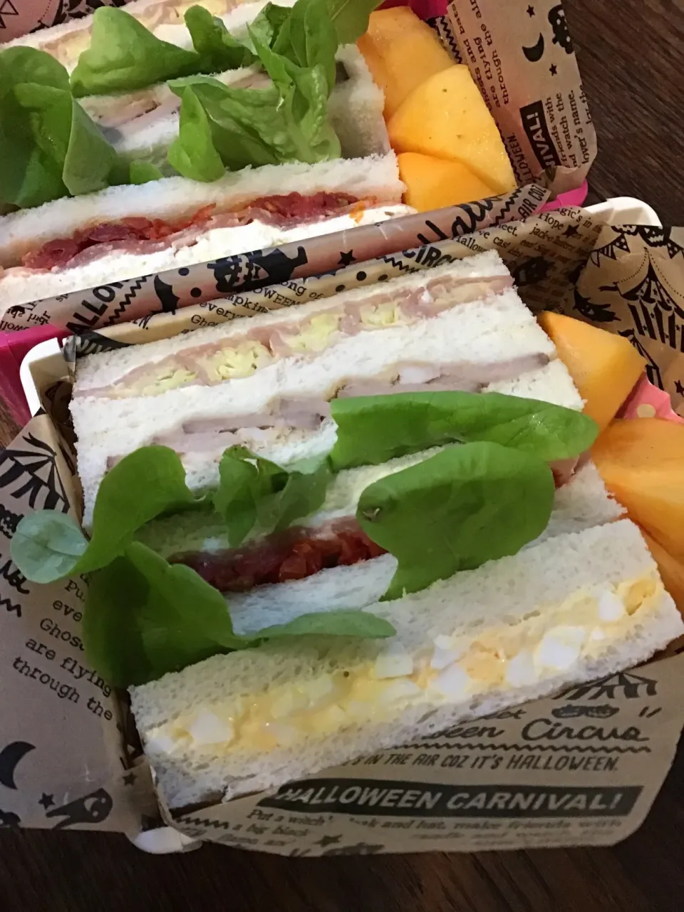 サンドウィッチ弁当🥪
卵サンドにはスマイルボール使ってます！|yumisukeさん