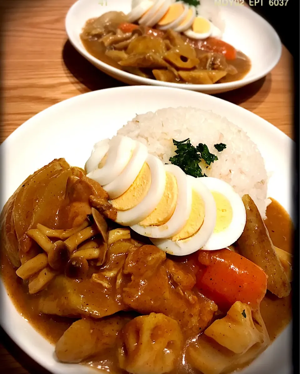 根菜大きめ。Curry with Root crops|toyamadaさん