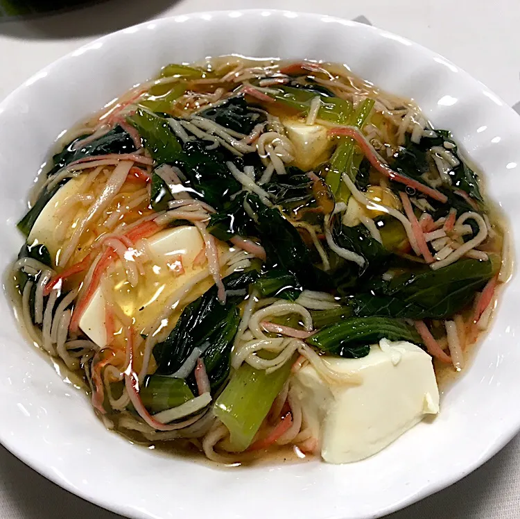 カニカマ小松菜の餡かけ豆腐|@KITAさん