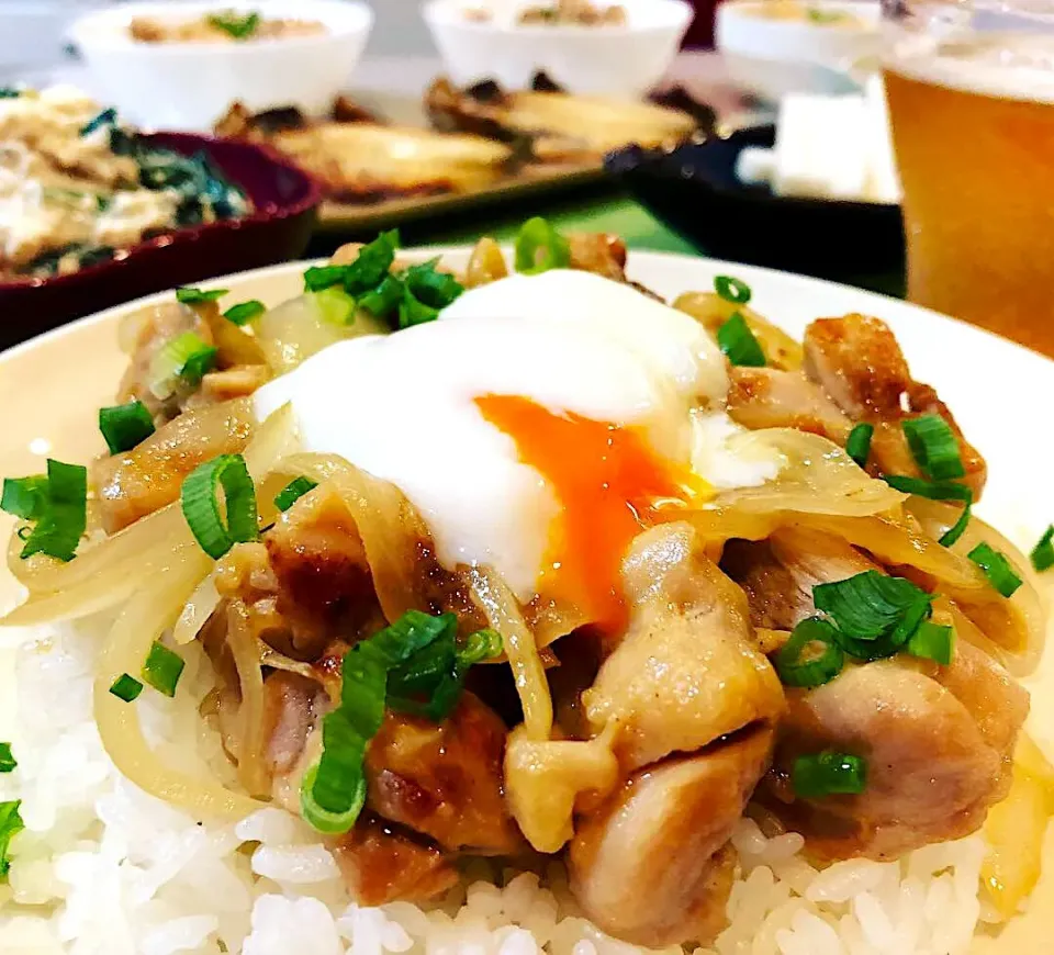 鳥もも肉の甘酢丼🥚|ハマちゃんさん