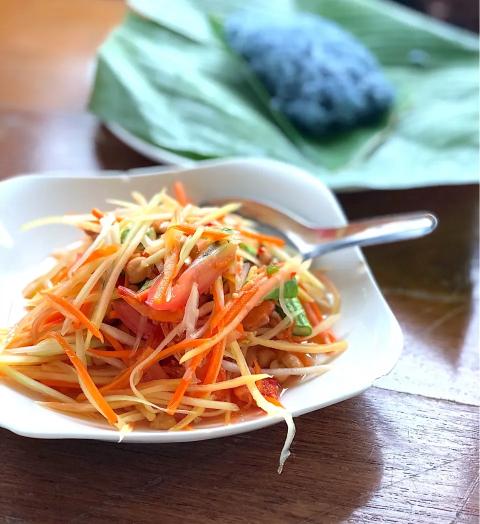 Papaya salad @ Banana farm, Kanchanaburi.|Chalinee Kalyanamitraさん