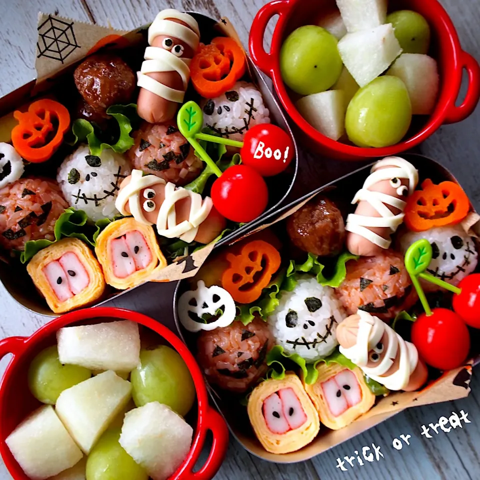 🕸🎃ハロウィン弁当🎃🕸|うさぽんたさん