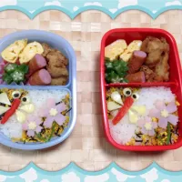 コスモスと赤とんぼお弁当|8friendsさん