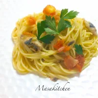 Snapdishの料理写真:sardine and tomatoes pasta|Masakiさん