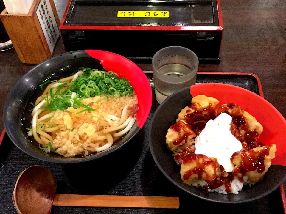 とり天丼とかけうどんセット|田嶋由起さん