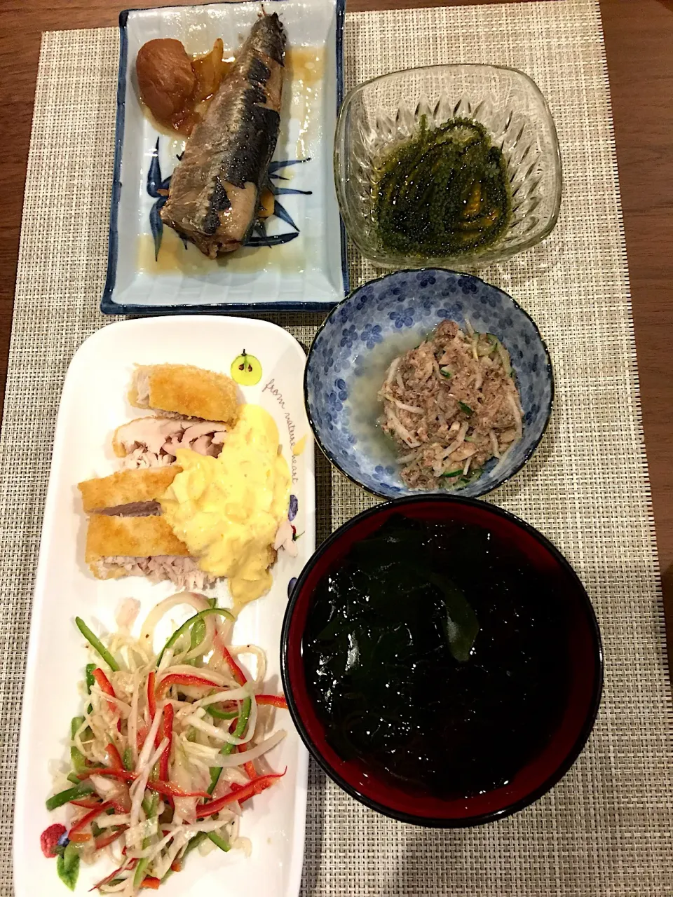 マグロカツ  鰯の梅煮|浜@ちゃんさん