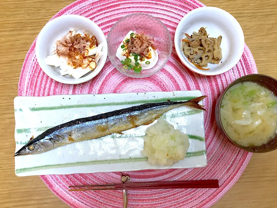 秋刀魚の塩焼きです🐟|りんごさん