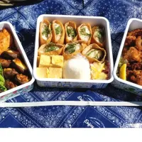 Snapdishの料理写真:秋のピクニック弁当🍁🍄🌰|misaさん