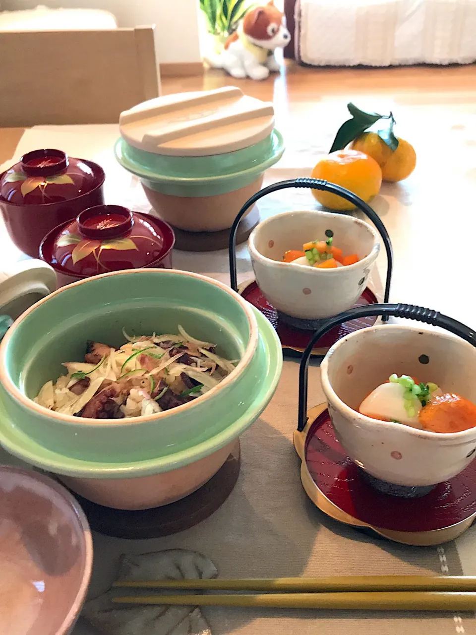 Snapdishの料理写真:明石蛸釜飯で休日のお昼ご飯|サミカさん