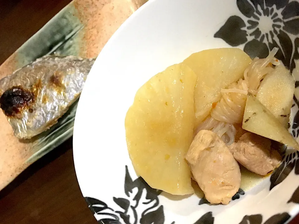 大根とごぼう鶏肉のピリ辛煮|けいさん