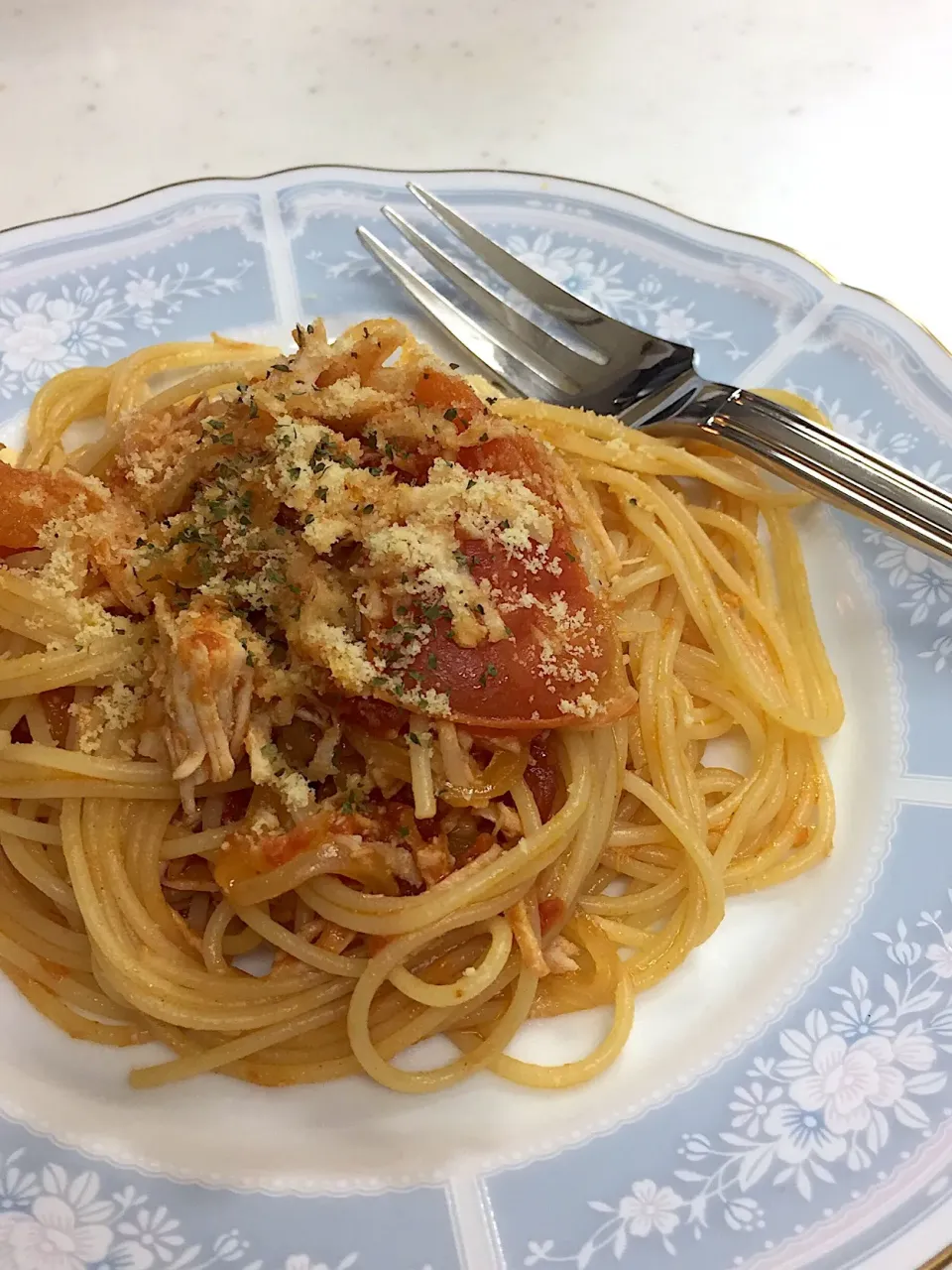 トマトとチキンのスパゲティ|pimoriさん