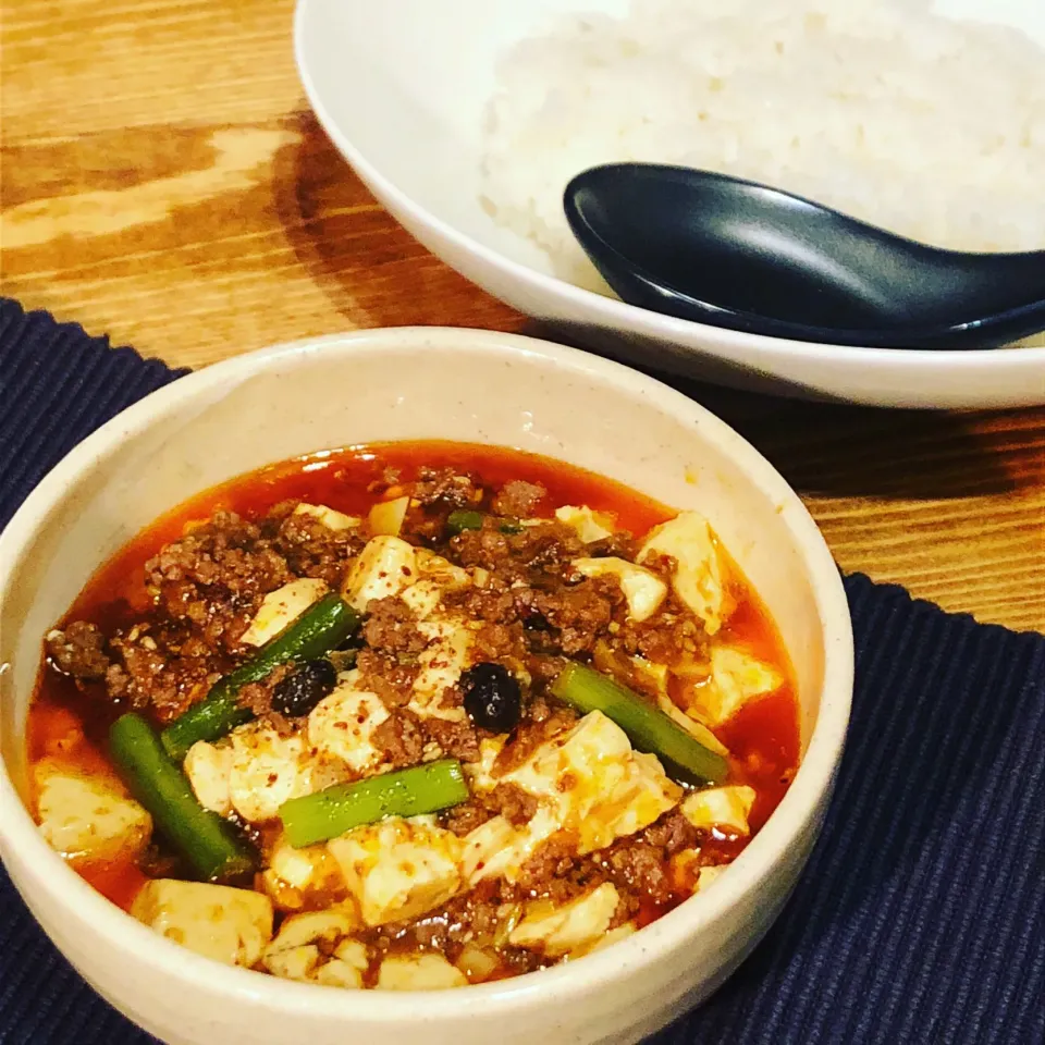 Snapdishの料理写真:麻婆豆腐丼|もなかさん