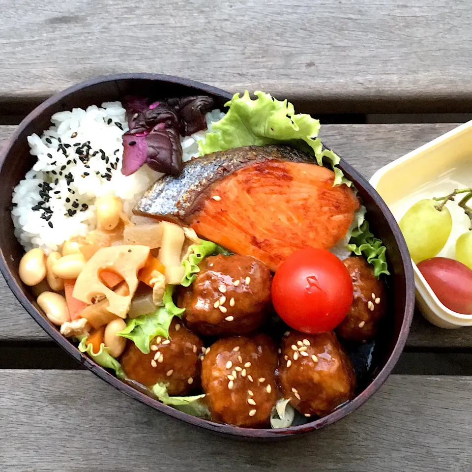 Snapdishの料理写真:#曲げわっぱ弁当  #男子高校生弁当|さい。さん