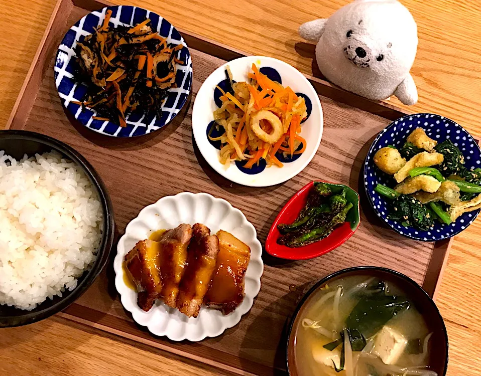 いつもと変わらぬ晩ご飯🌱|おーやんさん