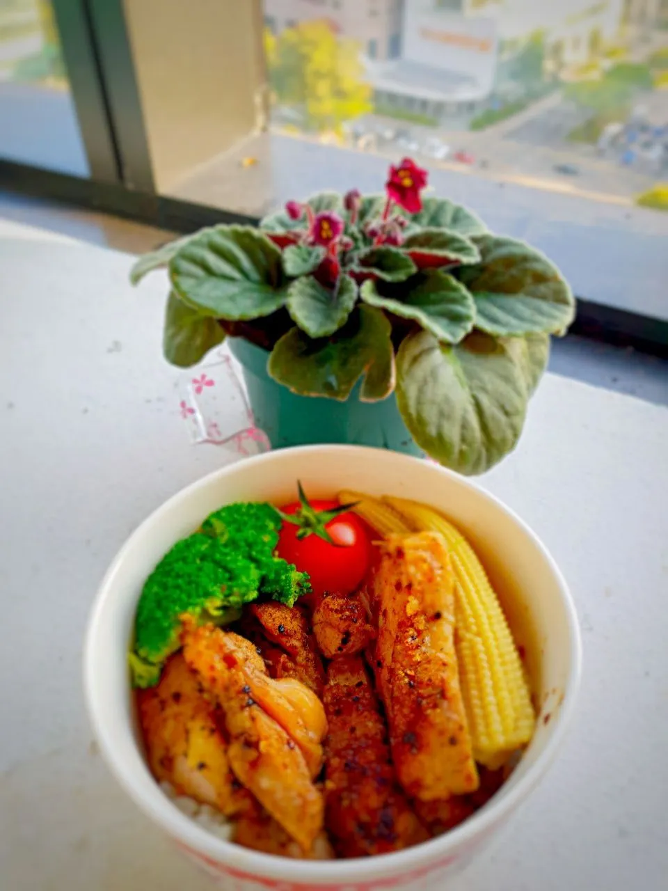 Snapdishの料理写真:Lemon pepper chicken bento|Chua Jeanさん